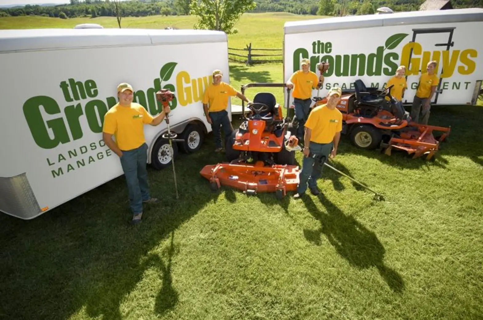 Grounds Guys crew ready to perform sod installation